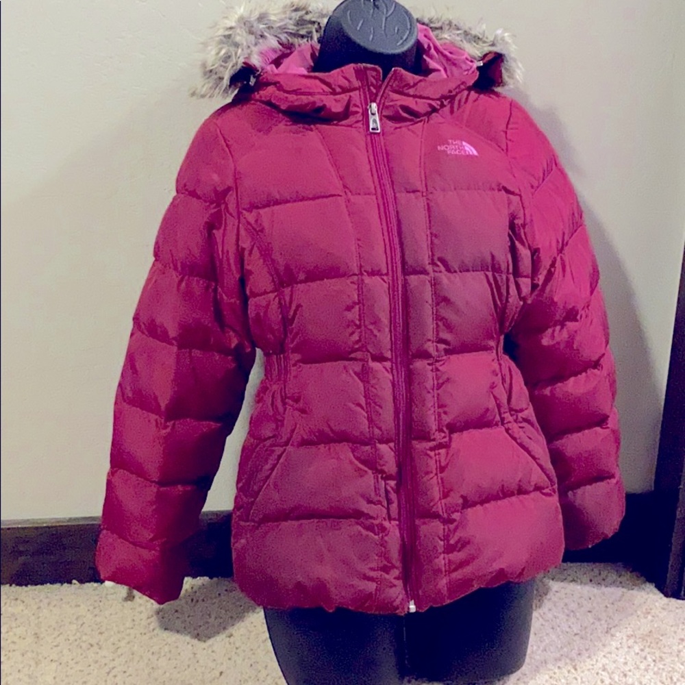 Girl’s North Face Roxbury Pink Gotham Down Jacket